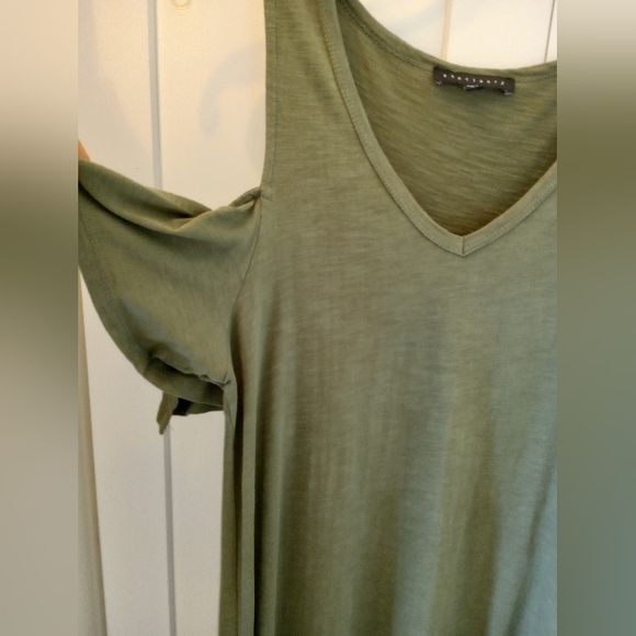 SANCTUARY Lakeside Cold-shoulder  Tie Dress  Green  XS - Picture 10 of 10